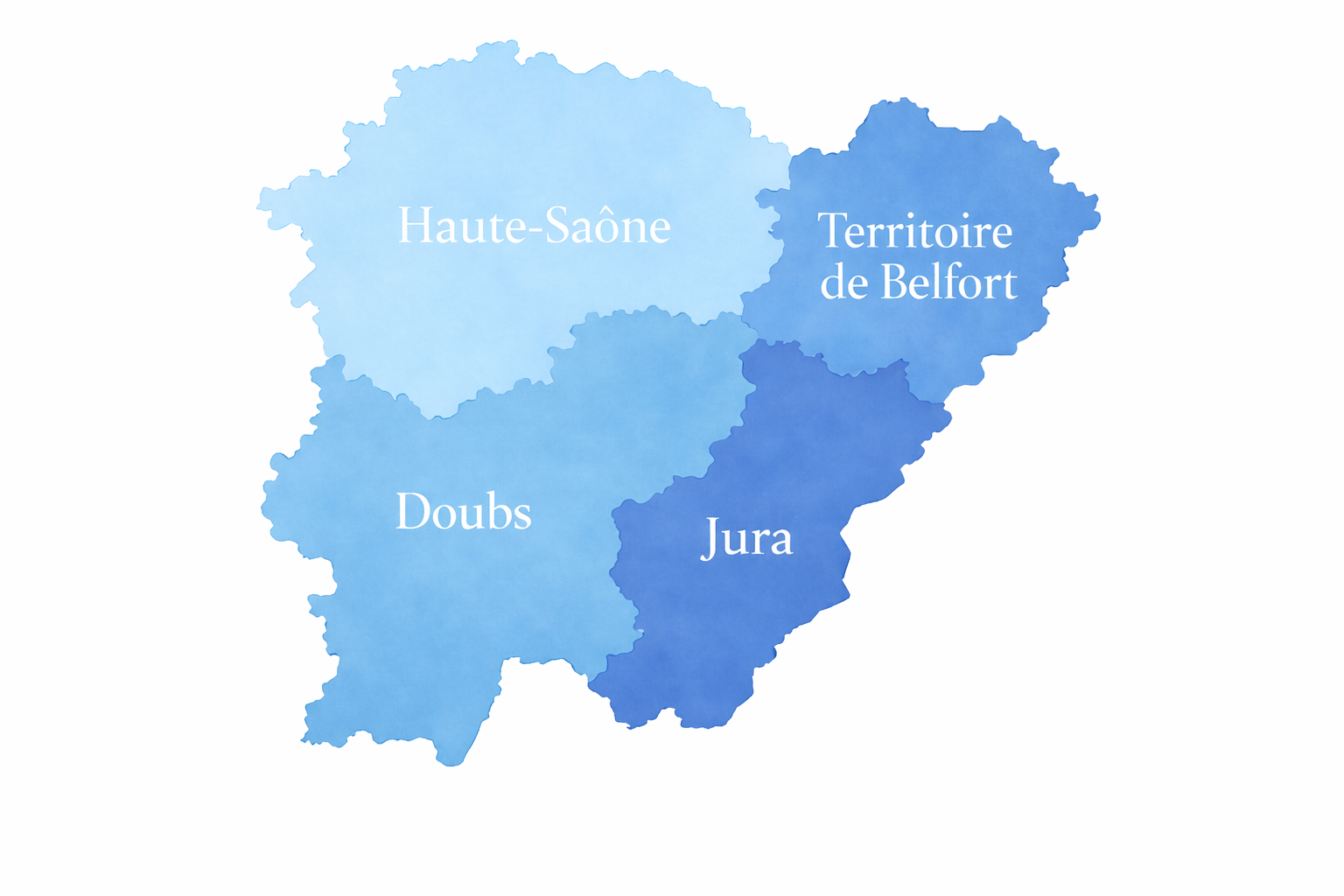 Carte du plateau de Maîche